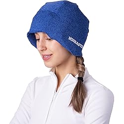 Migrastil MigraFreeze Headache & Migraine Relief Hat - Soft, Flexible Cooling Gel Cap for Men & Women. Universal Fit Ice Pack with Zippered Storage Bag. Comfortable, No-Pain Design