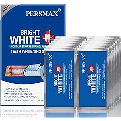 PERSMAX Teeth Whitening Strips, Non-Slip Dental Whitener Professional Effect Whitening Strips, 14 Treatments 28 Strips