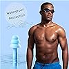 ANBOW Ear Plugs for Sleeping Noise Cancelling. Reusable Silicone Earplugs. Custom Fit - Noise Reduction for Sleeping, Concerts, Work & Swimming. Adjustable to Ear Size. 3 Pairs Travel Pouch