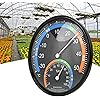 Hygrometer Round Screen Printing Technology with Clear PVC dial for OfficesTH101 Black