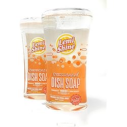 Lemi Shine Concentrated Liquid Dish and Hand Soap, Fresh Lemon Scent, 22 FL OZ Pack of 2