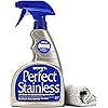 Hope's Perfect Stainless Steel Cleaner and Polish with Microfiber Cloth, 22-Ounce, Streak-Free Self-Polishing Formula, Blocks Fingerprints, 1 Pack with Microfiber Cloth