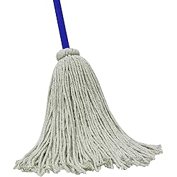 Quickie Original 16-Ounce Cotton Deck Mop, 1 Pack, Super Absorency Yarn Mop Head, Durable, Heaby Duty