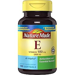Nature Made Vitamin E 400 IU dl-Alpha Softgels Value Size 3 Pack
