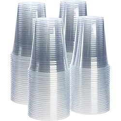 100 Pack - 16 oz.] Crystal Clear PET Plastic Cups