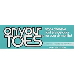 On Your Toes Foot Bactericide Powder - Eliminates Foot Odor for Six Months, 21 grams One Pack