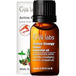 Gya Labs Active Energy Essential Oil Blend 10ml - Refreshing & Energizing