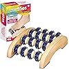 ZenToes Wooden Foot Massager with Acupressure Rollers for Plantar Fasciitis and Neuropathy Foot Pain Relief