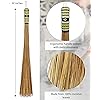 1 Piece of 32 inch Multi-Surface Sturdy Outdoor Authentic Coconut Leaf Broom Asian Heavy Duty Broom Thai Natural Coconut Leaf BroomRandom Color