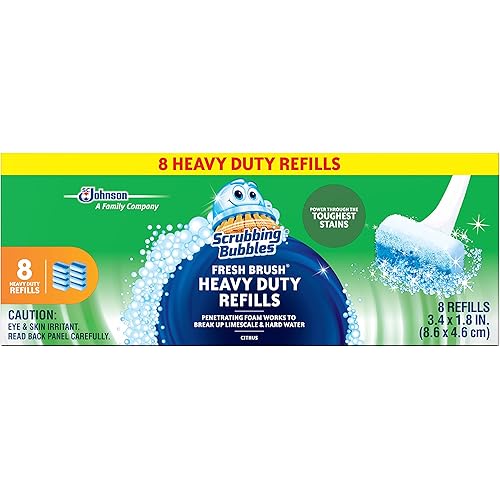 Scrubbing Bubbles Fresh Brush Heavy Duty Refills 8 count Pack of 1