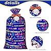 2 Pcs 70 x 40 Inch Jumbo Gift Bags, Extra Large Plastic Present Bag, Giant Gift Wrapping Bags with 2 Cord Tie and 2 Gift Tags for Baby Shower Birthday Christmas Holiday Party Supplies Birthday Style