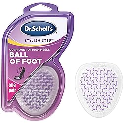 Dr. Scholl's Ball of Foot Cushions for High Heels One Size Relieve and Prevent Ball of Foot Pain with Discreet Cushions That Absorb Shock and Make High Heels More Comfortable