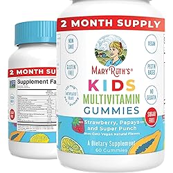 Kids Vitamins by MaryRuth's | Sugar Free | 1 Gummy a Day | 60 Count