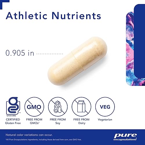 Pure Encapsulations Athletic Nutrients | MultivitaminMineral Complex for Exercise Performance and Training | 180 Capsules