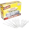 Glad Disposable Plastic Cutlery, Assorted Set | Clear Extra Heavy Duty forks, Knives, And Spoons | Disposable Party Utensils | 240 Piece Set of Durable and Sturdy Cutlery