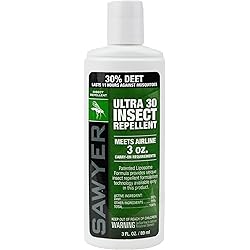 Sawyer Products SP533 Premium Ultra 30% DEET Insect Repellent in Liposome Base Lotion, 3-Ounce