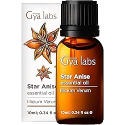 Gya Labs Star Anise Essential Oil 10ml - Sweet, Spicy Scent