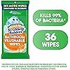 Scrubbing Bubbles Antibacterial Bathroom Flushable Wipes, Flushable and Resealable Cleaning Wipes, Citrus Action, 36 Wipes