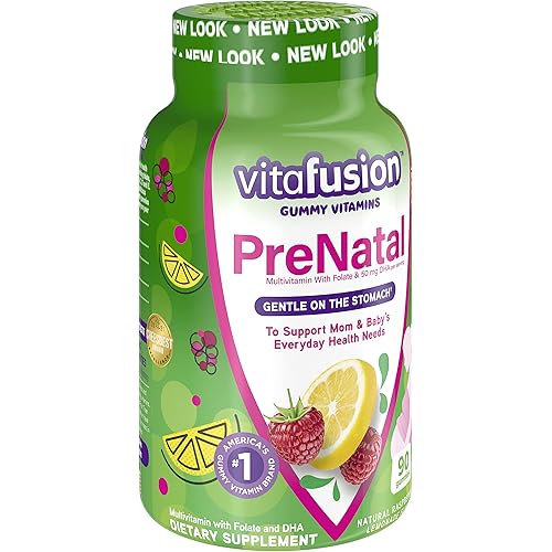 Vitafusion Pre Natal Gummy Vitamins; Lemon & Raspberry Lemonade Flavors 90 Each 2 Pack