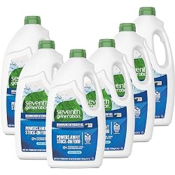 Seventh Generation Dishwasher Detergent Gel with Powerful Citric Acid, Free & Clear, 42 Ounce Pack of 6