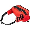 LINE2design Deluxe Medical Fanny Pack Large - EMS Emergency First Aid Paramedic EMT First Responder - Portable Travel Size Medical Equipment Organizer Hip Bag with Multiple Internal Pockets - Red