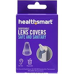 HealthSmart Disposable Lens Covers, Filters for the Standard Digital Ear Thermometer 18-220-000, 45 per Box