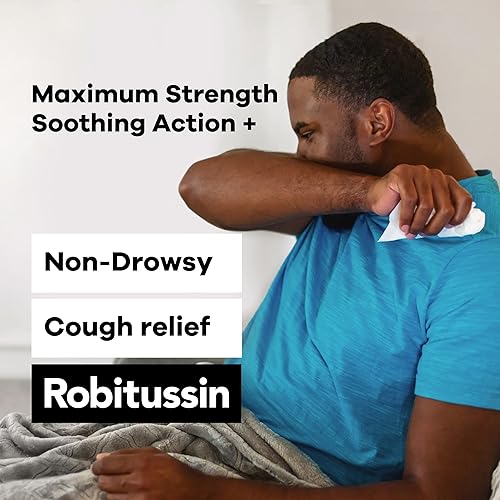 Robitussin Adult Maximum Strength Cough Chest Congestion DM Max fl. oz. Bottle, Non-Drowsy Cough Suppressant & Expectorant, Raspberry Flavor Multicolor, 4 Fluid Oz Pack of 1