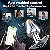 DANKIS Vibrating Butt Plug, Prostate Massagers with App & Remote Control Anal Sex Toys, 9 Vibration Modes Anal Plug Sex Toys for Men & Women, Prostate Adult Toys, Adult Sex Toys & Games