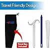RMS 35.5 Inch Extra Long Shoe Horn Dressing Stick Aid Helper with Travel Bag