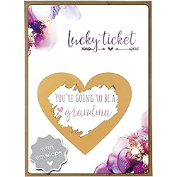 Joli Coon Pregnancy announcement scratch card - You are going to be a grandma - Baby announcement with envelope - Dream