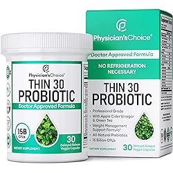 Probiotics for Weight Loss Support & Detox Cleanse - Lactobacillus Gasseri 5 Probiotic Strains, ACV, Green Tea, Cayenne - Probiotics for Women & Men - Weight Loss Pills for Women & Men - 30 ct