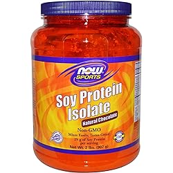 NOW Foods Sports Soy Protein Isolate Natural Chocolate - 2 lbs