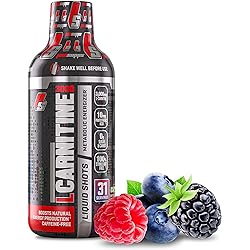 ProSupps L-Carnitine 3000 Stimulant Free Liquid Shots for Men and Women - Metabolic Energizer and Fat Burner Workout Drink for Performance and Muscle Recovery - Weight Loss Drinks 31 Servings, Berry