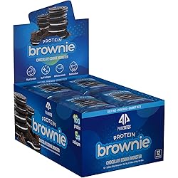 Prime Bites Protein Brownie from AP Sports Regimen | 16-17g Protein | 5g Collagen | Delicious Guilt-Free Snack | 12 bars per box Chocolate Cookie Monster