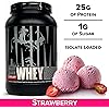 Animal Whey Isolate Whey Protein Powder – Isolate Loaded for Post Workout and Recovery – Low Sugar with Highly Digestible Whey Isolate Protein - Strawberry - 2 Pounds, AM48