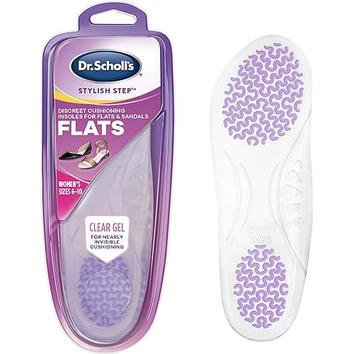 Dr. Scholl's Cushioning Insoles for Flats and Sandals, All-Day Comfort in Flats, Boots, for Women's 6-10, New