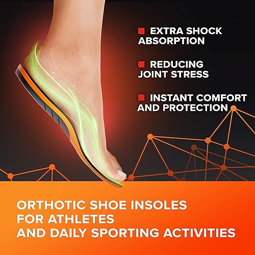 New 2022} Sport Athletic Shoe Insoles Men Women - Ideal for Active Sports Walking Running Training Hiking Hockey - Extra Shock Absorption Inserts - Orthotic Comfort Insoles for Sneakers Running Shoes
