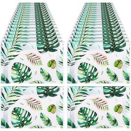 36 Pack Pocket Tissues Slim Pack Facial Tissues Tropical Forest Leaf Portable Travel Tissues Packs Bulk Facial Tissues for Travel Wallet Car