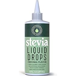 Stevia Liquid Drops, 8 Fl oz, 1823 Servings, Pure Concentrated Liquid Stevia Drops with Zero Calories & Zero Carbs, Delicious Sugar Substitute Great for Keto & Paleo Diets, by Natrisweet