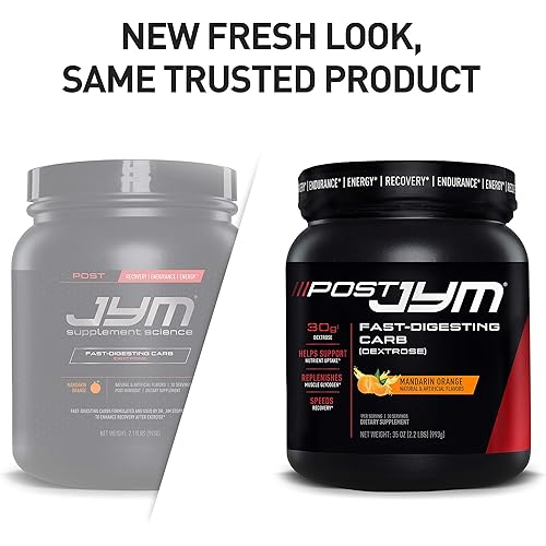 Post JYM Fast-Digesting Carb - Post-Workout Recovery Pure Dextrose JYM Supplement Science Watermelon Flavor, 30 Servings, Pink