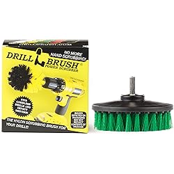 Kitchen Accessories - Cleaning Supplies - Drill Brush - Mold Remover - Grout Cleaner - Cast Iron Skillet - Spin Brush - for Tile, Counter-Tops, Stove, Oven, Sink, Trash Can, Floors - Calcium - Rust