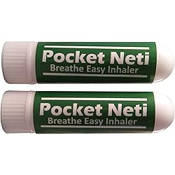 Pocket Neti Breathe Easy Himalayan Salt Aromatherapy Sinus Inhaler 2 Pack with Essential Oils