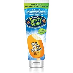 Tanner's Tasty Paste Ooh La La Orange - Anticavity Fluoride Children’s ToothpasteGreat Tasting, Safe, and Effective Vanilla Flavored Toothpaste for Kids 4.2 oz.