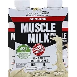 Muscle Milk Vanilla Creme Dietary Supplement 4ct, 44 Fl Oz