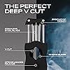 Colibri V-Cut Cutter - V-Shaped Stainless Steel Blade with Spring-Loaded Release - for up to a Large 60 Ring Gauge - Ergonomic Design & Gift Box Included - Black