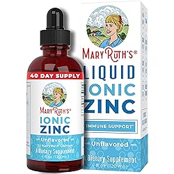Zinc Supplements for Immune Support | Ionic Zinc for Kids & Adults | Liquid Zinc Supplement | 40 Day Supply | Zinc Sulfate | Skin Care Supplement | Vegan | Non-GMO | Gluten Free | 40 Servings
