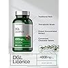 DGL Licorice Chewable Tablets | 4000 mg | 180 Count | Vegetarian, Non-GMO, Gluten Free | Deglycyrrhizinated Licorice Root Extract | by Horbaach