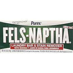 Fels Naptha Laundry Bar and Stain Remover, 5.0 Ounce 4 Bars by Fels Naptha