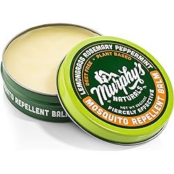 Murphy's Naturals Mosquito Repellent Balm | Plant Based, All Natural Ingredients | DEET Free | TravelPocket Size | 2oz
