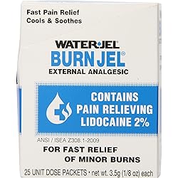 Water Jel, First Aid Burn Relief, Burn jel, 25 count